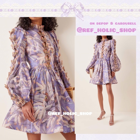 Zimmermann Botanica Butterfly-Detailed Mini Dress - Picture 4 of 11